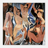 Les Demoiselles d’Avignon | The Young Ladies of Avignon by Pablo Picasso - Aluminum Print - 50x50 cm / 20x20″ - 