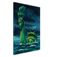 "Liberty Submerged" – Surreal Political Apocalypse Art | Statement Wall Art Print - Canvas - 70x100 cm / 28x40″ - 