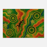 Lizard Dreaming – Aboriginal Dot Painting Wall Art Print - Aluminum Print - 70x100 cm / 28x40″ - 