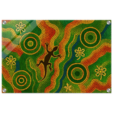 Lizard Dreaming – Aboriginal Dot Painting Wall Art Print - Acrylic Print - 40x60 cm / 16x24″ - 
