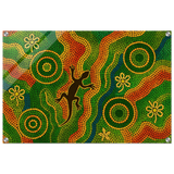 Lizard Dreaming – Aboriginal Dot Painting Wall Art Print - Acrylic Print - 50x75 cm / 20x30″ - 