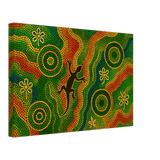 Lizard Dreaming – Aboriginal Dot Painting Wall Art Print - Canvas - 30x45 cm / 12x18″ - 