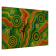 Lizard Dreaming – Aboriginal Dot Painting Wall Art Print - Canvas - 60x90 cm / 24x36″ - 