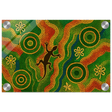 Lizard Dreaming – Aboriginal Dot Painting Wall Art Print - Acrylic Print - 20x30 cm / 8x12″ - 