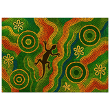 Lizard Dreaming – Aboriginal Dot Painting Wall Art Print - Fine Art Poster - 70x100 cm / 28x40″ - 