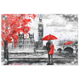 "Love in London Rain" – Romantic City Escape | Wall Art Print - Acrylic Print - 20x30 cm / 8x12″ - 