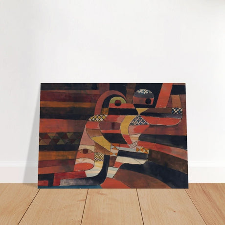 Lovers by Paul Klee Vintage Abstract Wall Art - Brushed Aluminum Print - 70x100 cm / 28x40″ - 