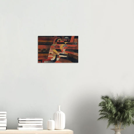Lovers by Paul Klee Vintage Abstract Wall Art - Wood Prints - 30x45 cm / 12x18″ - 20 mm