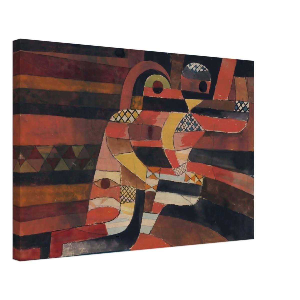 Lovers by Paul Klee Vintage Abstract Wall Art - Canvas - 40x60 cm / 16x24″ - Slim