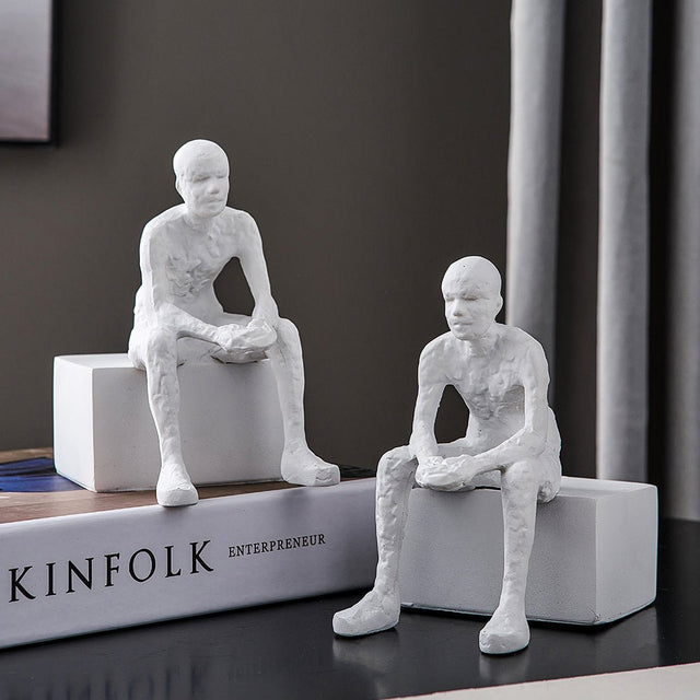 Luxury Artistic Figure Sculpture Ornaments - 8.5X12X14.5cm - 