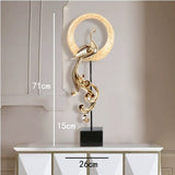 Luxury Phoenix Sculptures – Artistic Resin Home Décor Ornaments - Large High Single - Rose Gold - 