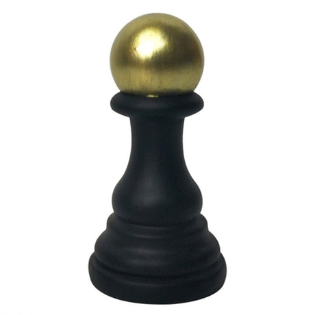 Luxury Resin Chess Piece Ornaments – Creative Modern Decor - Black Pawn Ornament - 