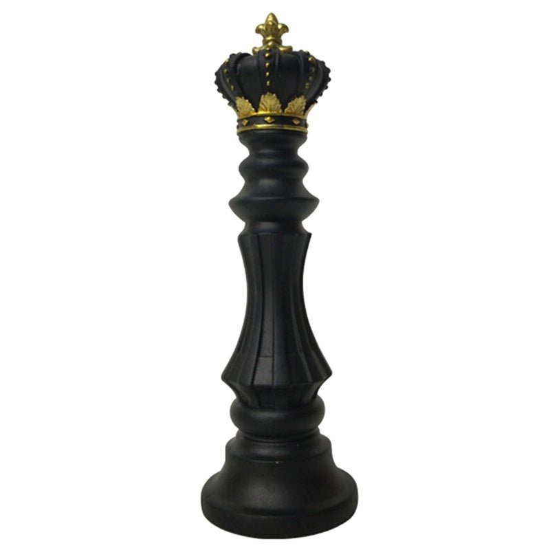 Luxury Resin Chess Piece Ornaments – Creative Modern Decor - Black Queen Ornament - 