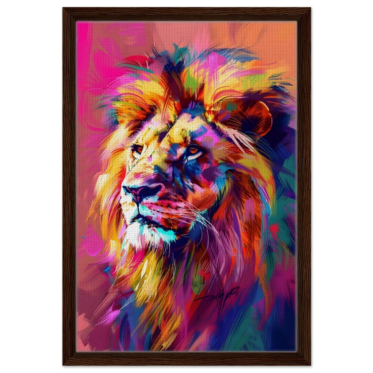 Majestic Spectrum: The King of Colors | Abstract Contemporary Pop Art - Brushed Aluminum Print - 60x90 cm / 24x36″ - 