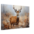 Majestic Stag – Wildlife Deer Portrait Wall Art Print - Canvas - 60x90 cm / 24x36″ - 