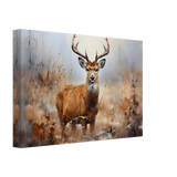 Majestic Stag – Wildlife Deer Portrait Wall Art Print - Canvas - 20x30 cm / 8x12″ - 