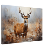 Majestic Stag – Wildlife Deer Portrait Wall Art Print - Canvas - 70x100 cm / 28x40″ - 