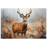 Majestic Stag – Wildlife Deer Portrait Wall Art Print - Fine Art Poster - 40x60 cm / 16x24″ - 