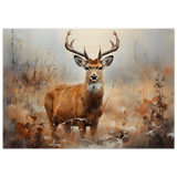 Majestic Stag – Wildlife Deer Portrait Wall Art Print - Wood Prints - 70x100 cm / 28x40″ - 