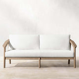 Malta Teak Rattan Sofa - Mocha - Two - Seater - 