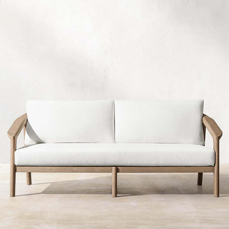 Malta Teak Rattan Sofa - Mocha - Two - Seater - 