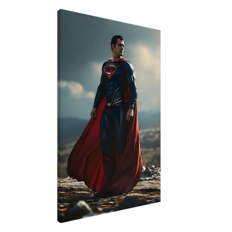 "Man of Steel: Legacy Stands" – Cinematic Digital Character Art| Superman Wall art - Canvas - 60x90 cm / 24x36″ - 