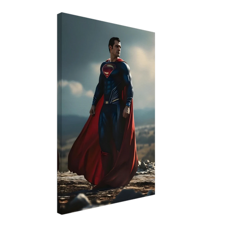 "Man of Steel: Legacy Stands" – Cinematic Digital Character Art| Superman Wall art - Canvas - 40x60 cm / 16x24″ - 