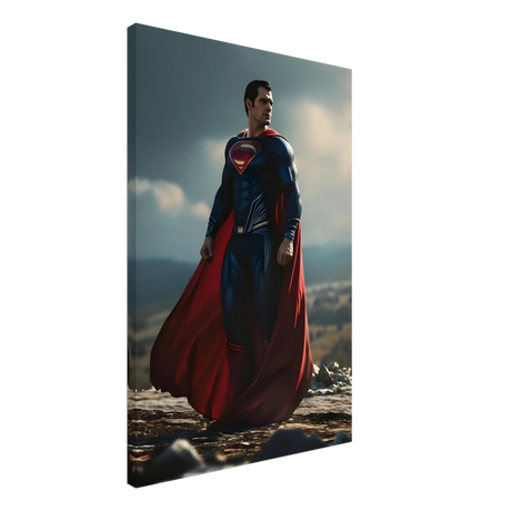 "Man of Steel: Legacy Stands" – Cinematic Digital Character Art| Superman Wall art - Canvas - 50x75 cm / 20x30″ - 