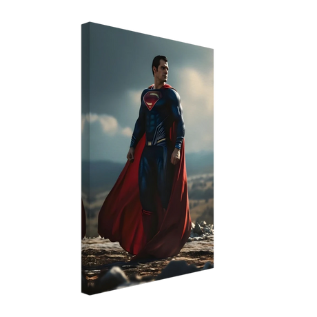 "Man of Steel: Legacy Stands" – Cinematic Digital Character Art| Superman Wall art - Canvas - 30x45 cm / 12x18″ - 
