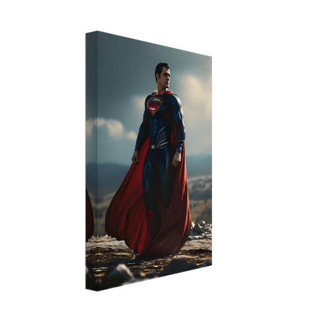 "Man of Steel: Legacy Stands" – Cinematic Digital Character Art| Superman Wall art - Canvas - 20x30 cm / 8x12″ - 