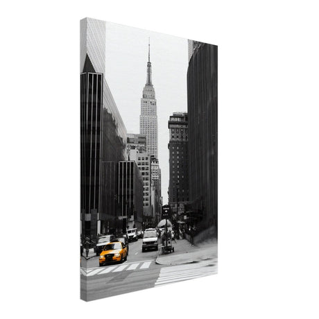 Manhattan Moments - Empire State Tower and Yellow Cab - Canvas - 40x60 cm / 16x24″ - 