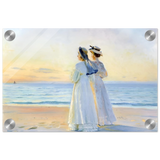 Marie Dinesen And Anna Bitch on Skagen Nordstrand by Michael Peter Ancher | Wall art Print - Acrylic Print - 20x30 cm / 8x12″ - 
