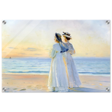 Marie Dinesen And Anna Bitch on Skagen Nordstrand by Michael Peter Ancher | Wall art Print - Acrylic Print - 40x60 cm / 16x24″ - 