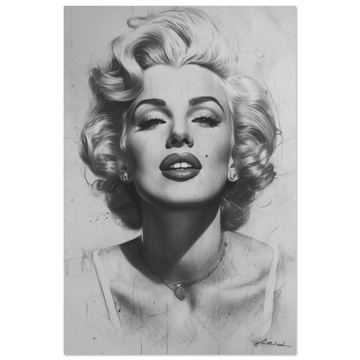 Marilyn Monroe Pop Art Wall Art - Aluminum Print - 30x45 cm / 12x18″ - 