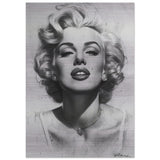 Marilyn Monroe Pop Art Wall Art - Brushed Aluminum Print - 70x100 cm / 28x40″ - 