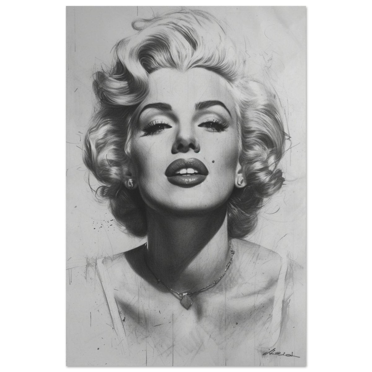 Marilyn Monroe Pop Art Wall Art - Aluminum Print - 50x75 cm / 20x30″ - 