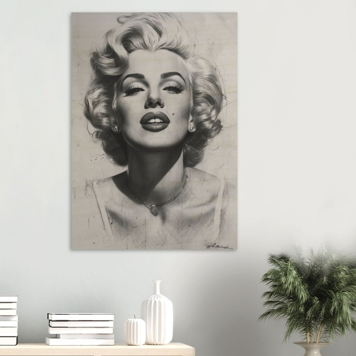 Marilyn Monroe Pop Art Wall Art - Wood Prints - 70x100 cm / 28x40″ - 