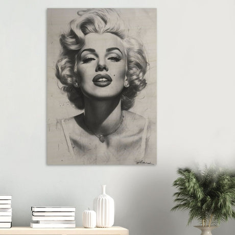 Marilyn Monroe Pop Art Wall Art - Wood Prints - 70x100 cm / 28x40″ - 