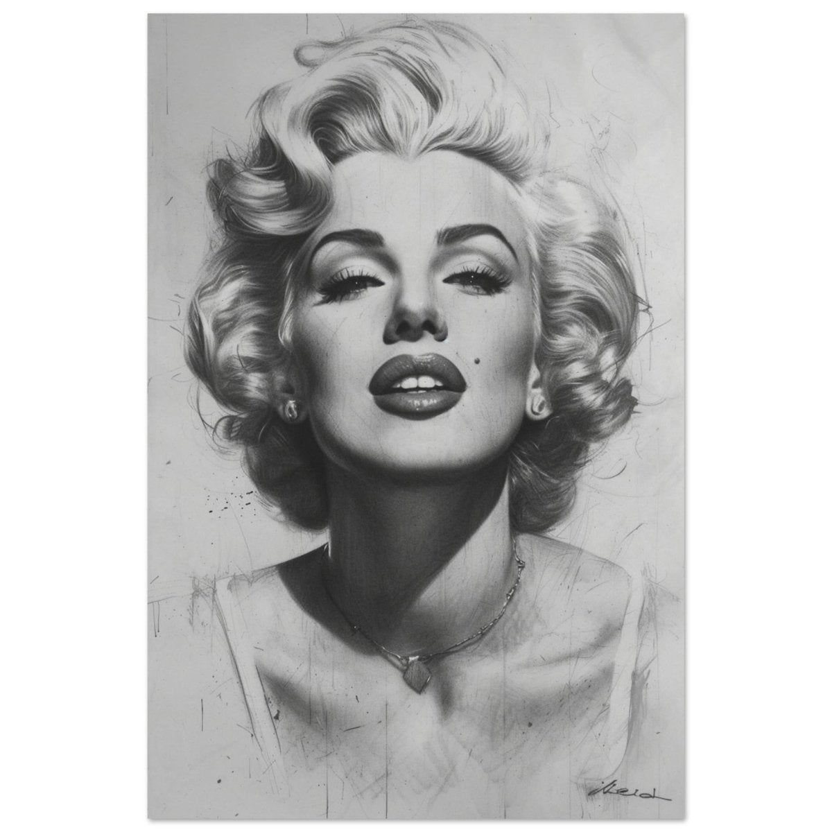 Marilyn Monroe Pop Art Wall Art - Aluminum Print - 40x60 cm / 16x24″ - 
