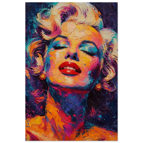 Marilyn Monroe Pop Art Wall Art - Wood Prints - 60x90 cm / 24x36″ - 10 mm