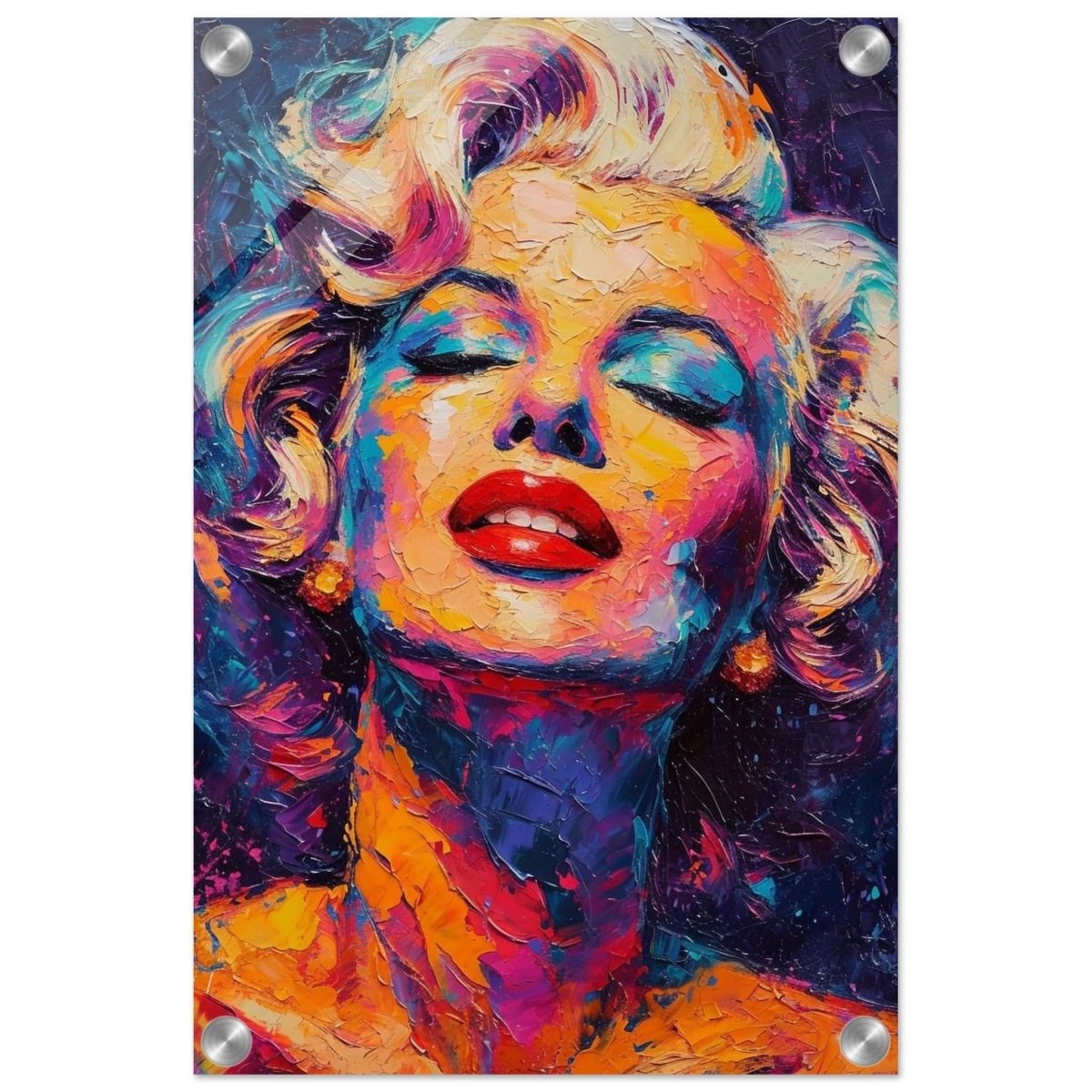 Marilyn Monroe Pop Art Wall Art - Acrylic Print - 30x45 cm / 12x18″ - 
