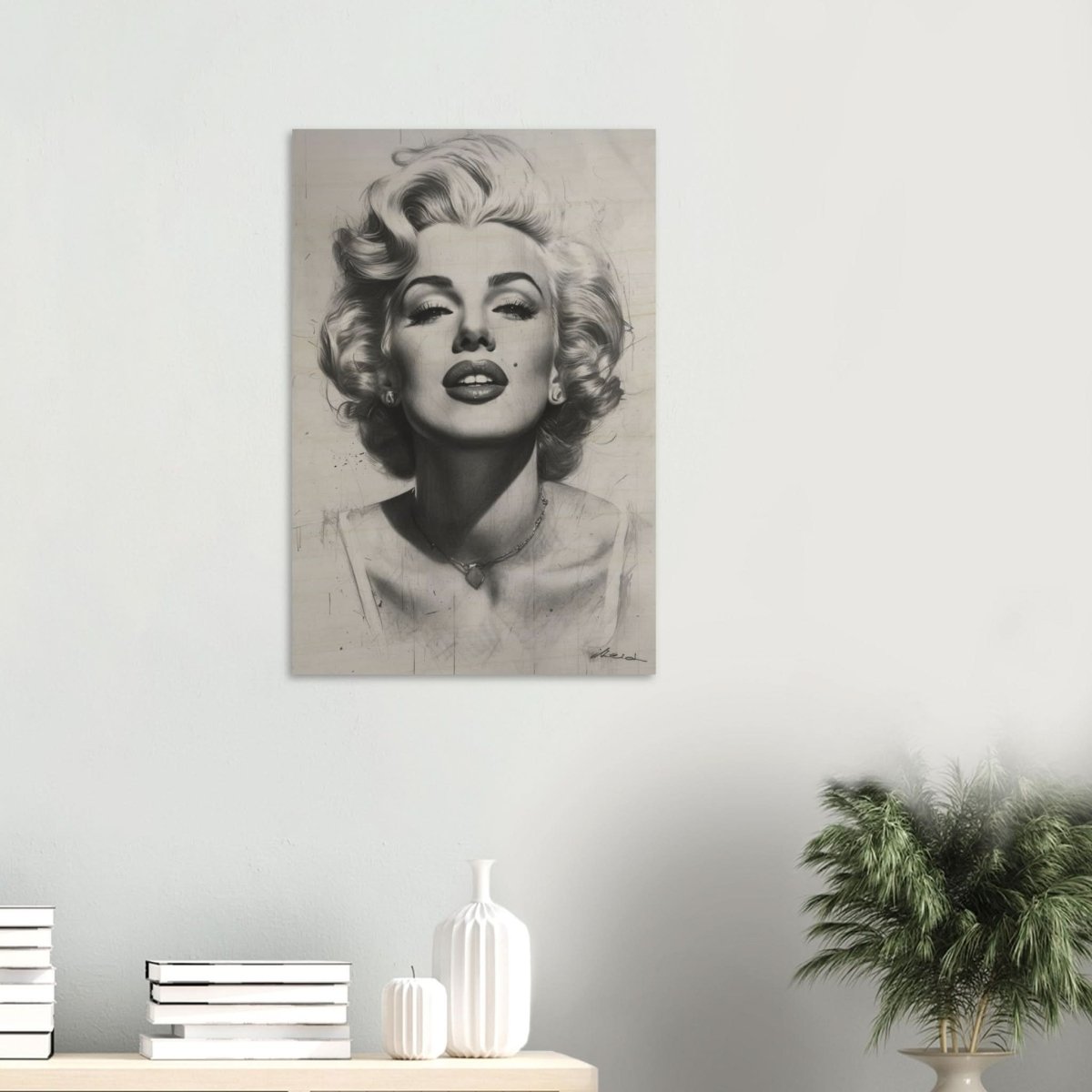 Marilyn Monroe Pop Art Wall Art - Wood Prints - 50x75 cm / 20x30″ - 