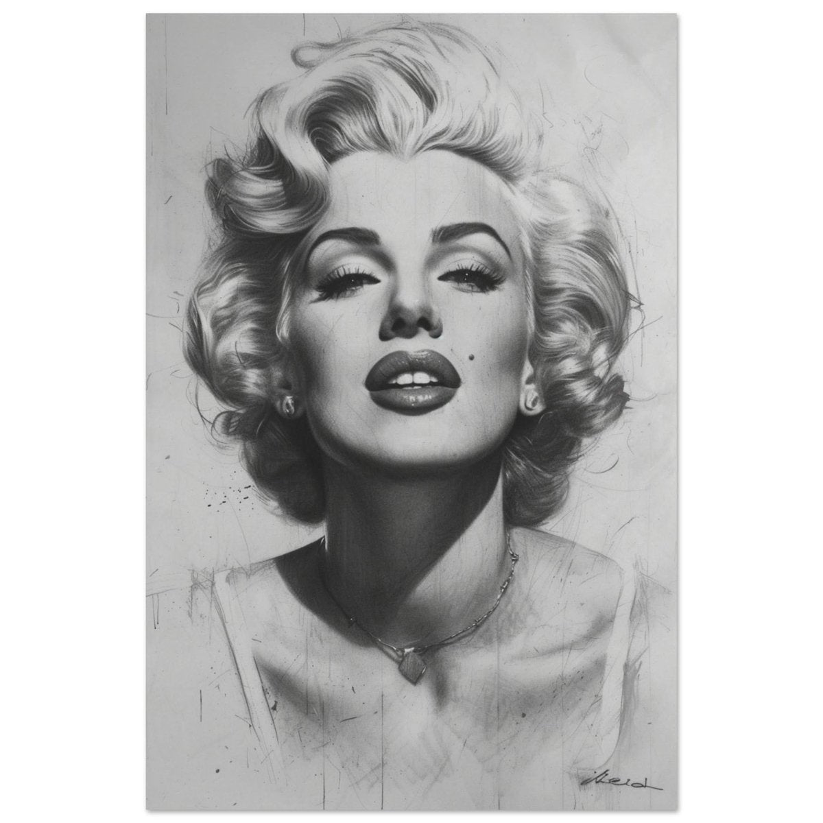 Marilyn Monroe Pop Art Wall Art - Aluminum Print - 60x90 cm / 24x36″ - 