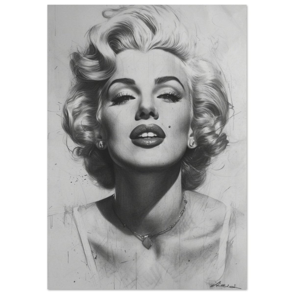 Marilyn Monroe Pop Art Wall Art - Aluminum Print - 70x100 cm / 28x40″ - 