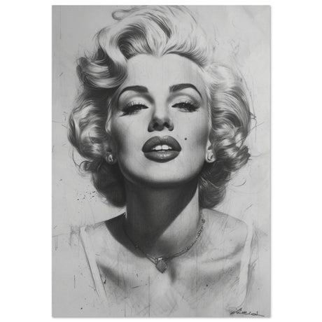Marilyn Monroe Pop Art Wall Art - Aluminum Print - 70x100 cm / 28x40″ - 