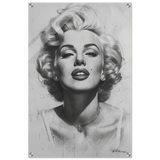 "Marilyn Monroe – Timeless Icon" – Black & White Glamour Portrait Wall Art Print - Acrylic Print - 50x75 cm / 20x30″ - 
