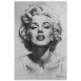 "Marilyn Monroe – Timeless Icon" – Black & White Glamour Portrait Wall Art Print - Fine Art Poster - 30x45 cm / 12x18″ - 
