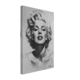 "Marilyn Monroe – Timeless Icon" – Black & White Glamour Portrait Wall Art Print - Canvas - 30x45 cm / 12x18″ - 