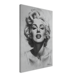 "Marilyn Monroe – Timeless Icon" – Black & White Glamour Portrait Wall Art Print - Canvas - 40x60 cm / 16x24″ - 
