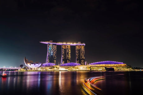 Marina Bay - The Jewel of Singapore | 3 Design Options - 30x45 cm / 12x18″ - Design Option 1 - Acrylic Print
